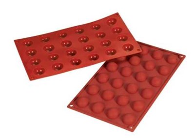Форма силиконовая P.L. Proff Cuisine "Полусфера" 24 ячейки d 30 мм, h 15 мм (30*17,5 см) 81200409