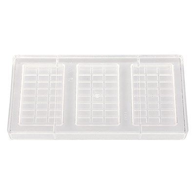 Форма для шоколада "Шоколадная плитка" 3 ячейки 100*62*9 мм, поликарбонат, P.L. Proff Cuisine 73038011