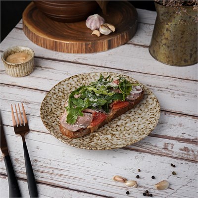 Тарелка 22,5см, "Brown Spider Silk" / "Stockholm" P.L. Proff Cuisine 81223925