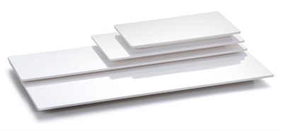 Блюдо, поднос GN 1/4 меламиновый, белый 26.7*16.3*1.6см  P.L. 81290052