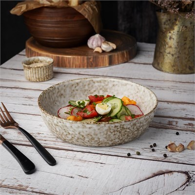 Салатник d=19.3  h=4.7 см, 800 мл, "Brown Spider Silk" / "Stockholm" P.L.-ProffCuisine 81223921/NEW