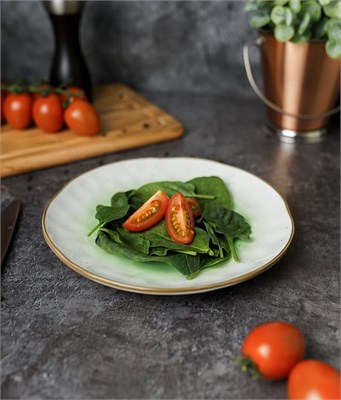 Тарелка круглая d=21 см,фарфор,зеленый цвет "The Sun" P.L. 81229824