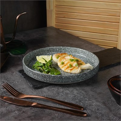 Блюдо для подачи с покрытием 22*3 см, Glossy Stone Untouched Taiga. P.L. Proff Cuisine 81221890