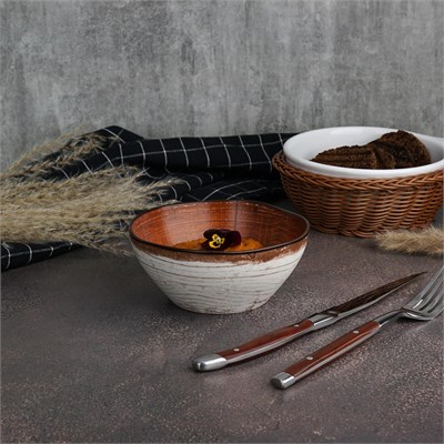 Салатник d=13 см, 380 мл, h=5.4 см, фарфор P.L. cерия  WOOD-FUSION 81269863