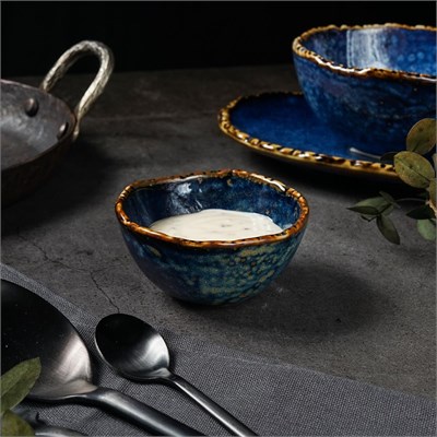 Салатник d=7,5см, h=4 см, 80 мл, фарфор,серия "Aqua Blue" P.L. 81222285