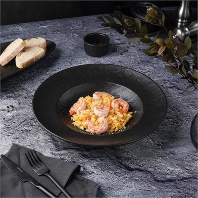Тарелка для пасты/салата  Black Raw Stellar 28,5*5 см, P.L. Proff Cuisine 81223328