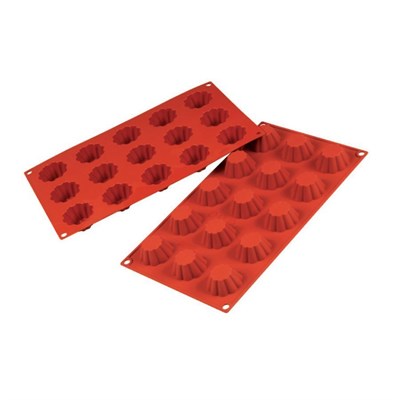 Форма силиконовая P.L. Proff Cuisine "Бриош" 15 ячеек d 45 мм, h 27 мм (30*17,5 см) 81200441