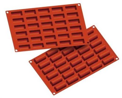 Форма силиконовая P.L. Proff Cuisine "Мини полено" 30 ячеек 45*20 мм, h 20 мм (30*17,5 см) 81200457