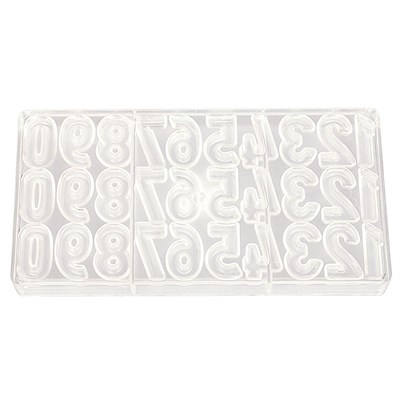 Пластиковая форма "Цифры" 30 ячеек 40*25*7,5 мм, P.L. Proff Cuisine 81270037