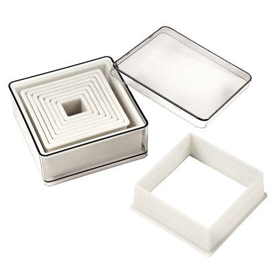 Набор кондитерских форм "Квадрат", высота 3,5 см, 9 шт, нейлон, P.L. Proff Cuisine 81270044