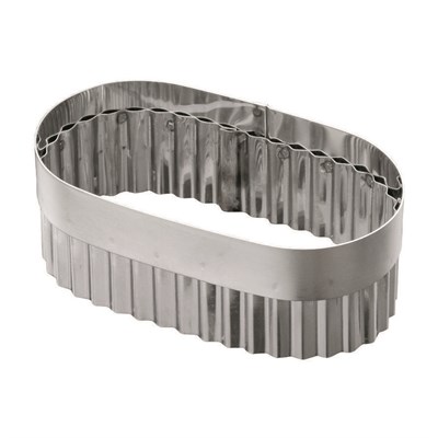 Высечка гофрированная для слоеного языка, без ручки, 7*13 см, h 5,5 см, нержавейка, 92100133