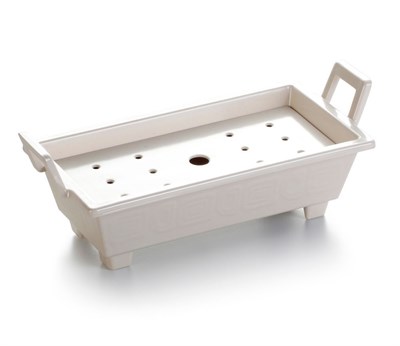 Блюдо,поднос меламиновый, белый 40,6*18,6*14,3см  P.L. 81290068