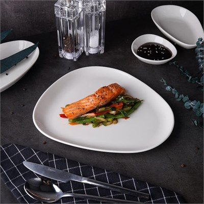 Тарелка мелкая 26*22,5 см,фарфор,серия "Island White", By Bone 81221601