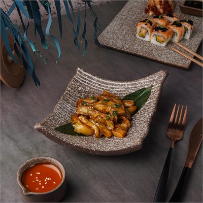 Блюдо для подачи 19,5*17*7 см, Brown Taiga Untouched, P.L. Proff Cuisine 81221932