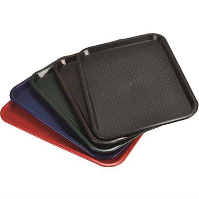 Поднос прямоугольный "Фаст-Фуд",черный 413*303*23 мм,пластик, P.L.- Barbossa 81222541