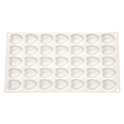 Форма силиконовая "Микро сердце" 35 ячеек 23*25*10 мм, P.L. Proff Cuisine 73024125