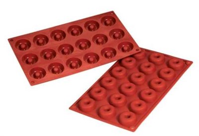 Форма силиконовая P.L. Proff Cuisine "Саварин" 28 ячеек d 30 мм, h 13 мм (30*17,5 см) 81200414