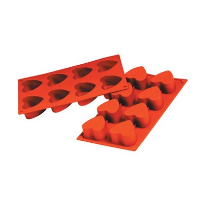 Форма силиконовая P.L. Proff Cuisine "Сердце" 8 ячеек d 60 мм, h 35 мм (30*17,5 см) 81200444