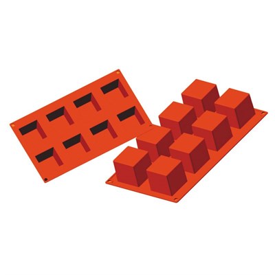 Форма силиконовая P.L. Proff Cuisine "Куб" 8 ячеек 50*50 мм, h 50 мм (30*17,5 см) 81200454