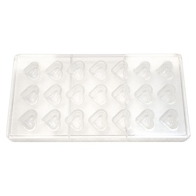 Форма для шоколада "Сердце" 21 ячейка 28*24*15 мм, поликарбонат, P.L. Proff Cuisine 73038005