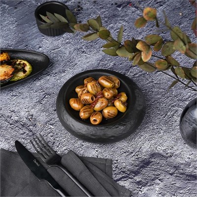 Блюдо для подачи  Black Raw Stellar d=15 см, h=4 см, P.L. Proff Cuisine 81223487