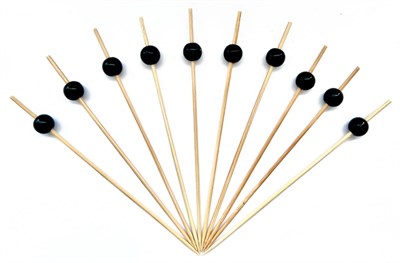 Шпажки Пика "Жемчуг черный", 9 см, бамбук, 100 шт 81212519