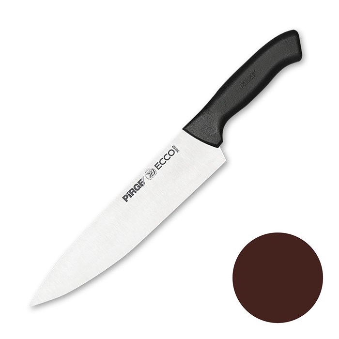Нож поварской 25 см,коричневая ручка Pirge 23505 - фото 9398