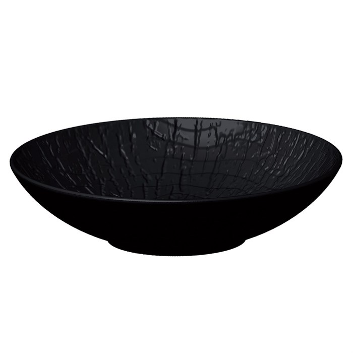 Блюдо для салата d=24 см, h=5.7 см, 750 мл, серия "Black Raw Wood"  P.L. - ProffCuisine 24400 - фото 9628