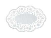 Салфетки резные овальные, 18*13 см, 500 шт/уп 03200614