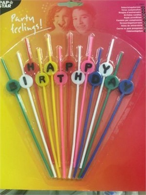 Свеча "День Рождения" 160 мм, буквы 81004419