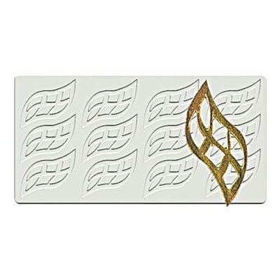 Силиконовая форма "Лист" 12 ячеек 50*40 мм, P.L. Proff Cuisine 81270015