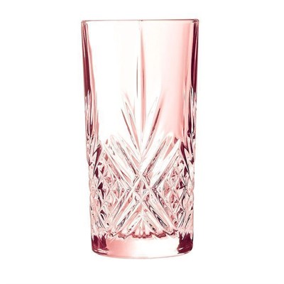 Стакан Хайбол ОСЗ "Зальцбург" розовый 380 мл, d 75 мм, h 150 мм, стекло, Россия 81201261