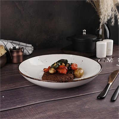 Салатник d=25 см, V=1200 мл, фарфор "NOBLE" серия "Grace" 81221683