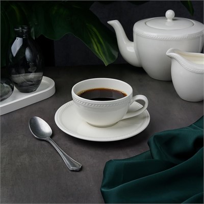 Чайная пара 250мл,фарфор "NOBLE" серия "APPEAL" 81290273