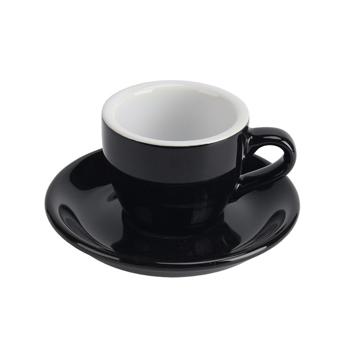 Чашка с блюдцем черная Barista (Бариста) 80 мл, P.L. Proff Cuisine 24712 - фото 9799