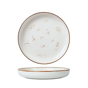 Тарелка с бортом d=25,5 см, фарфор "NOBLE" серия "Grace" 31097