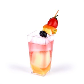 Фуршетный пластик. 75 мл, h=8см, 4*4 см,. 12 шт/уп, P.L. Proff Cuisine 31334