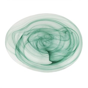 Тарелка матовая 28*21см, h=2 см,материал cтекло,серия "Green Sky" P.L. 31587