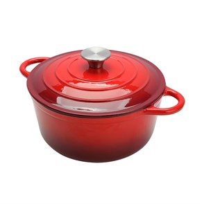 Кастрюля эмалированная с крышкой D=28 СМ, чугун, P.L. Proff Cuisine 32483