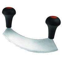 Нож для резки зелени 22 см одинарный, полукруглый, две ручки, P.L. Proff Cuisine 92000042