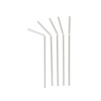 Трубочки для коктейля со сгибом прозрачные, 21 см, d 5 мм, 1000 шт 81006413