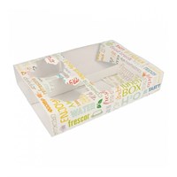 Поднос для фаст-фуда Parole, отделения на 2 стакана + 2 блюда, 26*19*5 см, 50 шт/уп, Garcia de Pou 81211529