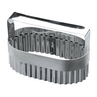 Высечка гофрированная для слоеного языка, с ручкой, 7*13 см, h 5,5 см, нержавейка, Россия 92100134