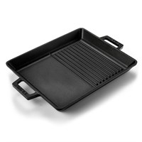 Сковорода-гриль с ручками 27*33 см.чугун  LAVA 81240426