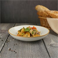 Тарелка,салатник d=21,5 см, h=4.5 см, 700 мл, фарфор,серия 