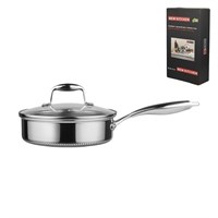 Сотейник с крышкой,трех-слойная сталь, 3.4 л, 24/21,5*8 см,серия 