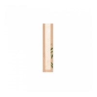 Пакет Feel Green для хлеба с окном 9+4*35 см, крафт-бумага 36 г/см2, 250 шт/уп, Garcia de Pou 81210614