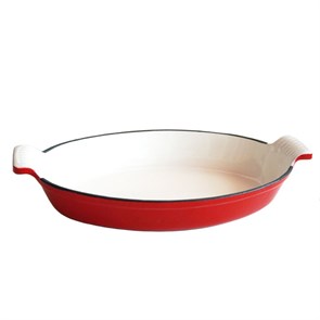 Сковорода чугунная с эмалированным покрытием 26*15.5 cм, P.L.-ProffCuisine 32641