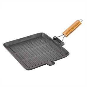Сковородка чугунная,гриль 26,5*28*2 cм, P.L.-ProffCuisine 32656