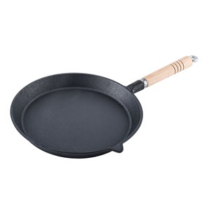 Сковородка чугунная,деревянная ручка d=25 cм, P.L.-ProffCuisine 32660